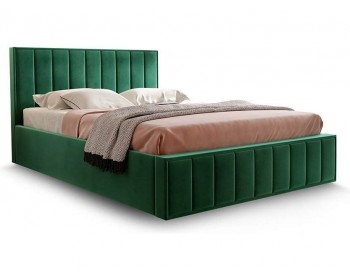 Кровать Вена Стандарт 180 с ПМ (Мора зеленый)