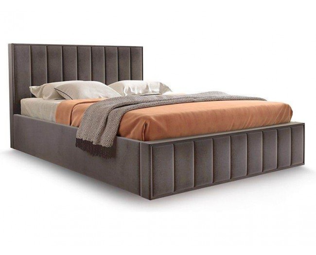 Кровать Вена Стандарт 140 с ПМ (Мора коричневый) фото