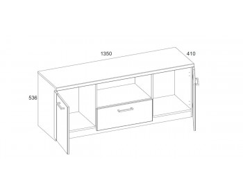 Тумба под ТВ Альтеро New 2D1SN