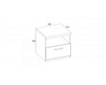 Тумба прикроватная Альтеро New 1SN