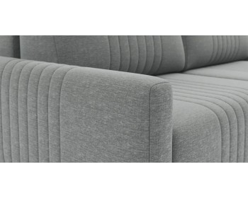 Диван прямой Хаммер  c узкими подлокотниками 222 прямой Серый