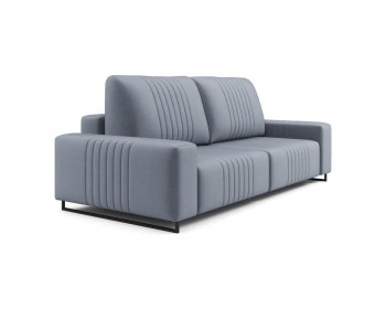 Диван прямой Хаммер  c широкими подлокотниками 248 прямой Серо-синий