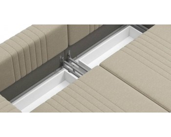 Диван прямой Хаммер  c широкими подлокотниками 248 прямой Бежевый