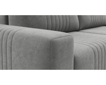 Диван прямой Хаммер  ХЛ (XL) c широкими подлокотниками 348 прямой Серый