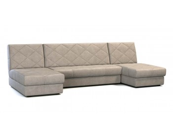 Диван угловой П-образный Баден 369 угловой Серо-бежевый