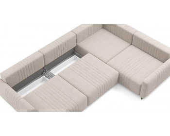 Диван Хаммер с кресельной секцией с узкими подлокотниками