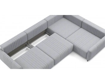 Диван Хаммер с кресельной секцией с узкими подлокотниками