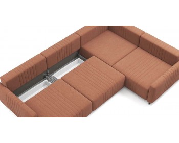 Диван Хаммер с кресельной секцией с узкими подлокотниками