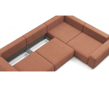 Диван Хаммер с кресельной секцией с шир. подлокотниками