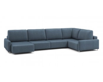 Диван Хаммер с узкими подлокотниками с оттоманкой