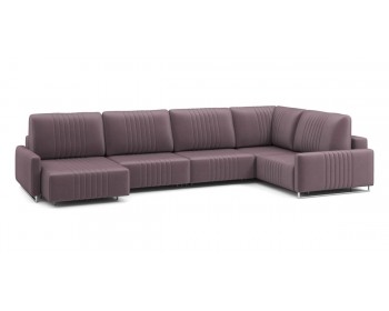 Диван Хаммер с узкими подлокотниками с оттоманкой