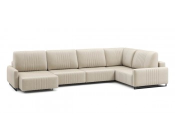 Диван Хаммер с узкими подлокотниками с оттоманкой