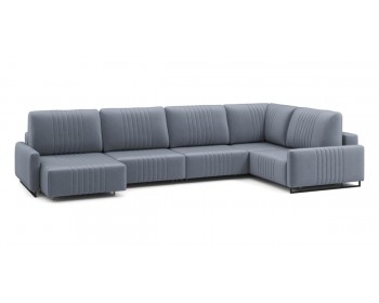 Диван Хаммер с узкими подлокотниками с оттоманкой