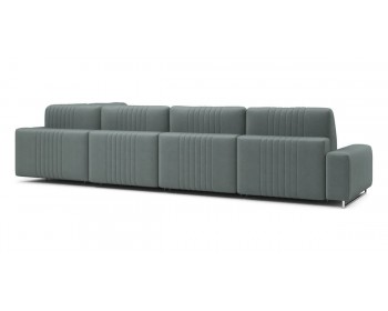 Диван Хаммер с широкими подлокотниками с оттоманкой