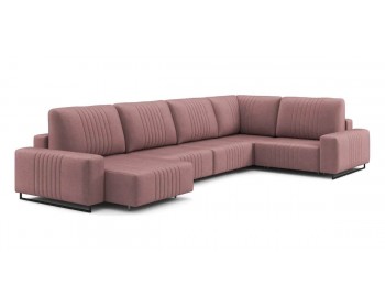 Диван Хаммер с широкими подлокотниками с оттоманкой