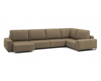 Диван Хаммер с широкими подлокотниками с оттоманкой