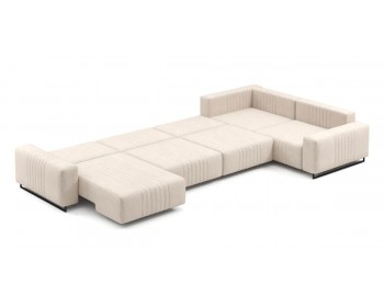 Диван Хаммер с широкими подлокотниками с оттоманкой