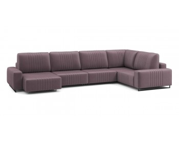 Диван Хаммер с широкими подлокотниками с оттоманкой