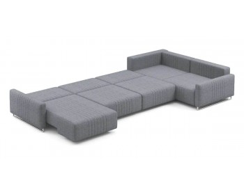 Диван Хаммер с узкими подлокотниками с оттоманкой