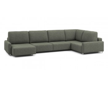 Диван Хаммер с узкими подлокотниками с оттоманкой