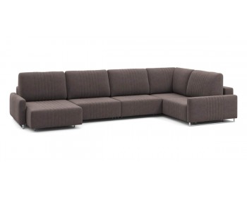 Диван Хаммер с узкими подлокотниками с оттоманкой