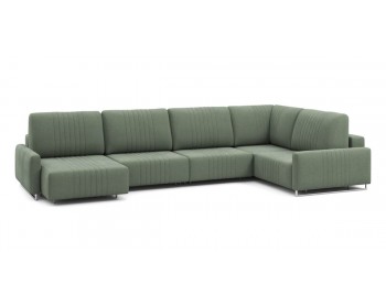 Диван Хаммер с узкими подлокотниками с оттоманкой