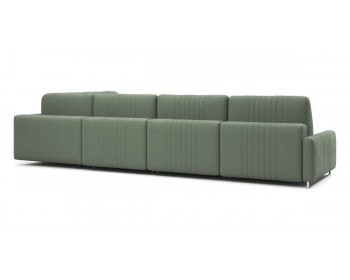 Диван Хаммер с узкими подлокотниками с оттоманкой