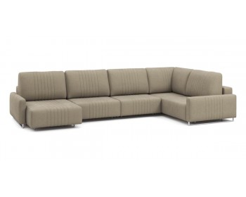 Диван Хаммер с узкими подлокотниками с оттоманкой