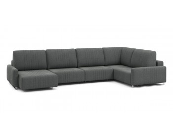 Диван Хаммер с узкими подлокотниками с оттоманкой