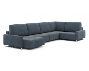 Диван Хаммер с узкими подлокотниками с оттоманкой