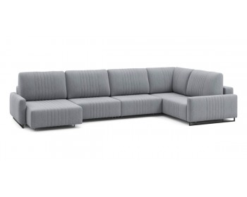 Диван Хаммер с узкими подлокотниками с оттоманкой