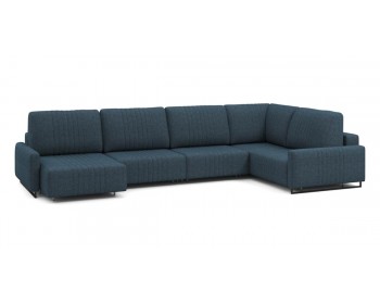 Диван Хаммер с узкими подлокотниками с оттоманкой