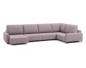 Диван Хаммер с узкими подлокотниками с оттоманкой