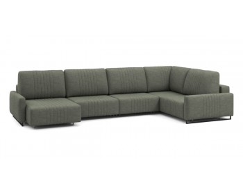 Диван Хаммер с узкими подлокотниками с оттоманкой