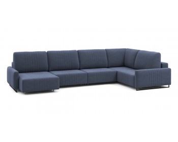 Диван Хаммер с узкими подлокотниками с оттоманкой