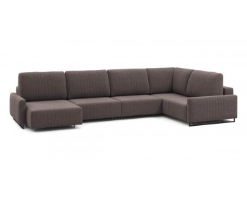 Диван Хаммер с узкими подлокотниками с оттоманкой