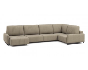 Диван Хаммер с узкими подлокотниками с оттоманкой