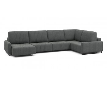 Диван Хаммер с узкими подлокотниками с оттоманкой