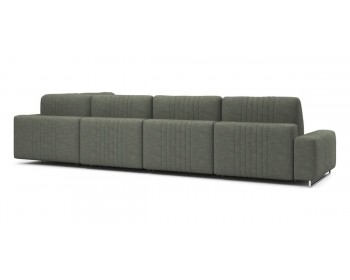 Диван Хаммер с широкими подлокотниками с оттоманкой