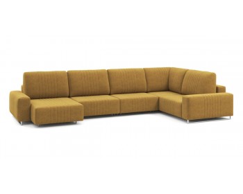 Диван Хаммер с широкими подлокотниками с оттоманкой