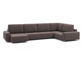 Диван Хаммер с широкими подлокотниками с оттоманкой