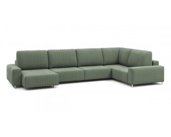 Диван Хаммер с широкими подлокотниками с оттоманкой