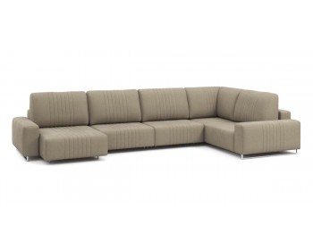 Диван Хаммер с широкими подлокотниками с оттоманкой