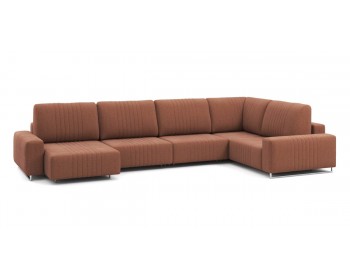 Диван Хаммер с широкими подлокотниками с оттоманкой