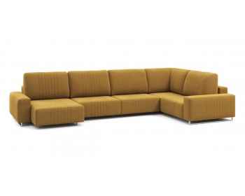 Диван Хаммер с широкими подлокотниками с оттоманкой