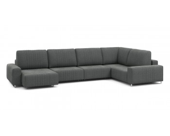 Диван Хаммер с широкими подлокотниками с оттоманкой