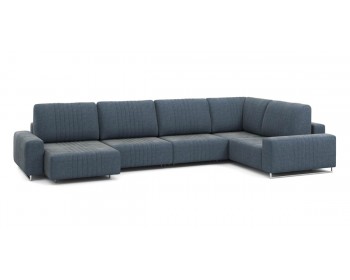 Диван Хаммер с широкими подлокотниками с оттоманкой