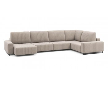 Диван Хаммер с широкими подлокотниками с оттоманкой