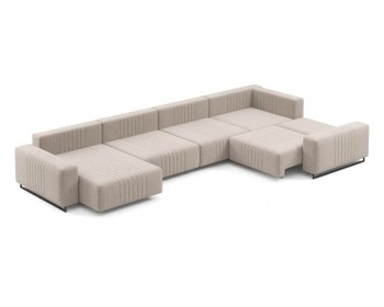 Диван Хаммер с широкими подлокотниками с оттоманкой