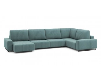 Диван Хаммер с широкими подлокотниками с оттоманкой